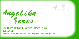 angelika veres business card